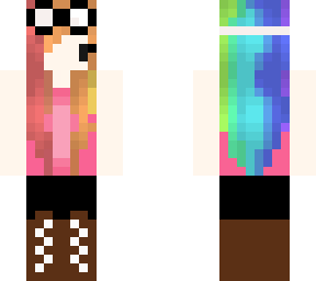rainbow hair scientist!