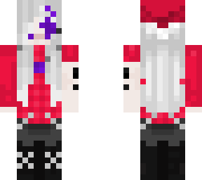 emo lich red shirt and santa hat