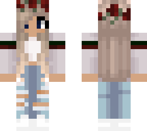 gray jacket w/ flower crown