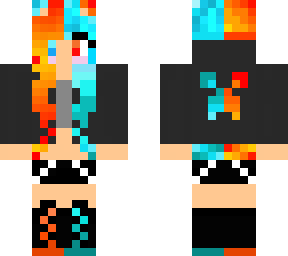 hot fire & ice girl