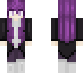 purple cardigan