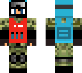 soildger red.blue