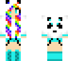rainbow panda girl