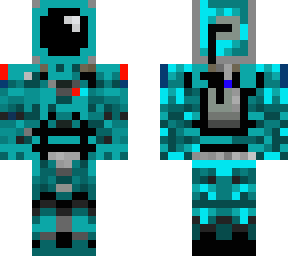 blue space suit armor