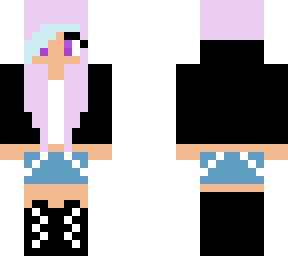 girl with hoodie (purple eyes)