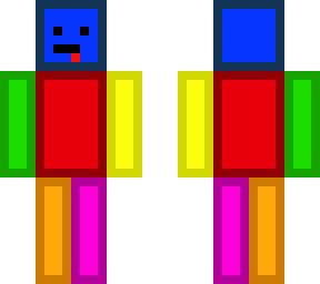 rainbow box man