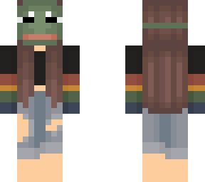 edit of pepe mask girl