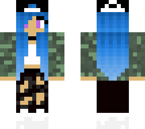 blue arm girl