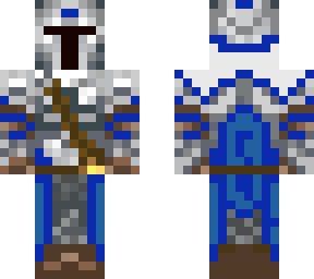 medival knight blue