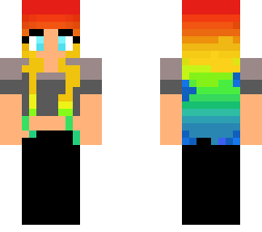 rainbow haired girl
