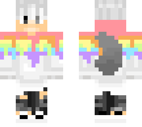 rainbow pastel werewolf boy