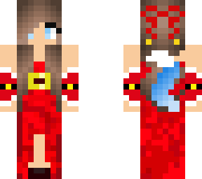 wolf girl christmas dress (ears on side)