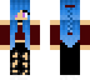 blue cool girl