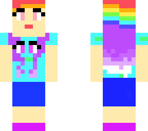 rainbow steve girl