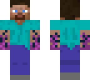 steve with purple steve's powers