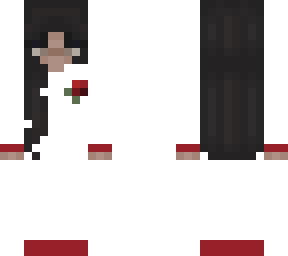 white rose girl