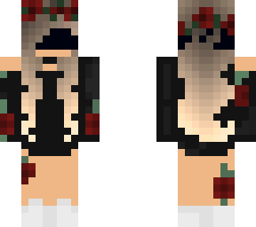 blindfolded rose girl