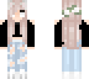 ghost girl ( edit ) | Minecraft Skin