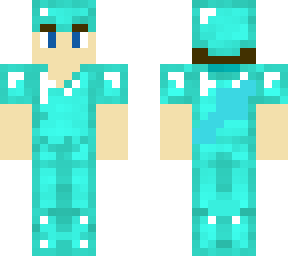 person in diamend armor
