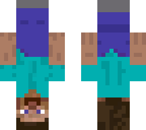 upside down steve skin