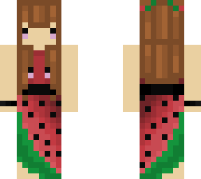(i messed up)watermelon chibi girl- base by weirdbases