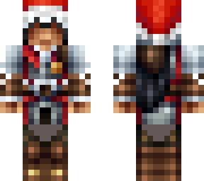 assasin in chrismas hat