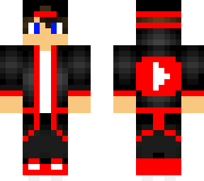 chico con icono de youtube