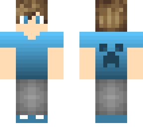 chico con remera azul