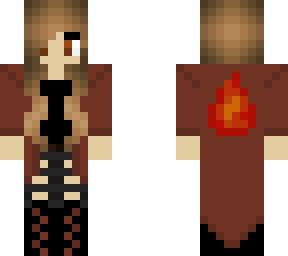fire mage woman (remake from wickkedprincess's fire casual)