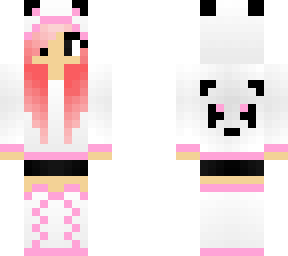 girl with panda hoodie