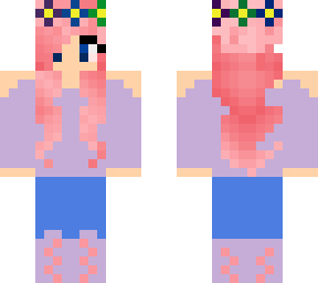 pink haired girl
