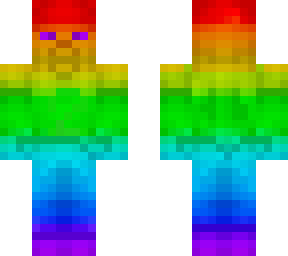 shapeshifter steve (rainbow steve form)