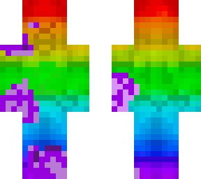 (cube infected) rainbow steve