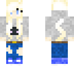 blond haired neko girl