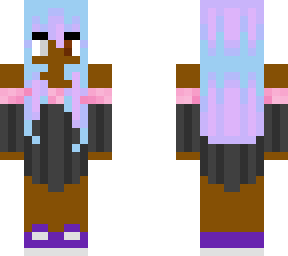 purple haired african-amerikan