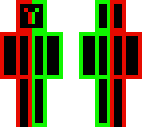 red and green