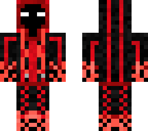 herobrine fire with red jacket