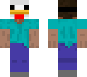 man with the chicken mask
