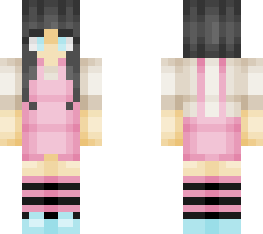 pink overalls