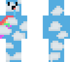 rainbow and cloud noob