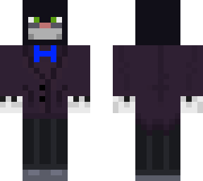 black cat in suit