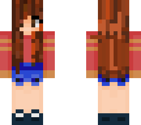 gryffindor girl with brown hair and shorts. (fix again)