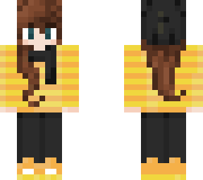 yellow girl, blue eyes version