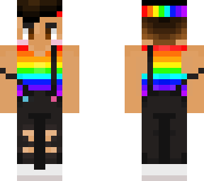 rainbow pride w/ headband & overalls (edit)