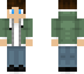3-pixel arms green sweater boy