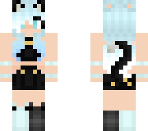 blue cat girl