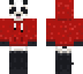 panda with red hoodie - swegpanda