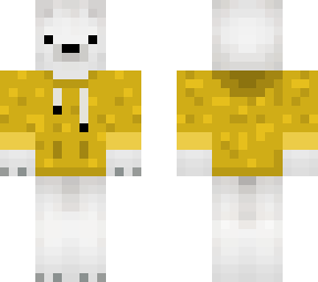 polar bear with yellow hoodie - namibunni