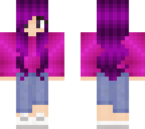 purple haired girl