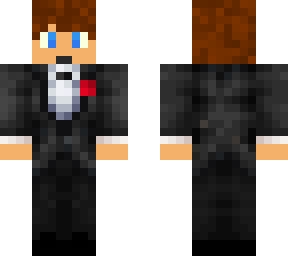 teen boy in tuxedo